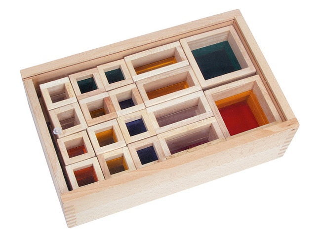 BLOCS DE CONSTRUCTION EN BOIS AVEC FENÊTRE - SET/32