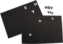 Stickers - foam - cijfers en letters - zwart - per set