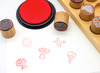 Stempels - herkenningstempels - nix - hout - set van 12