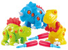 Dinosaurussen - schroeven - motoriek - set van 3 assorti