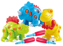 Dinosaurussen - schroeven - motoriek - set van 3 assorti
