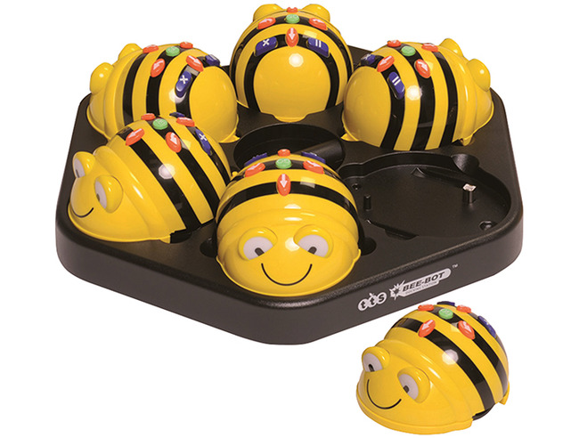 Robot - Bee-bot - Geel - Leren Programmeren - Met Oplaadstation - Voordeelpakket - Set Van 6