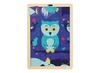 Themapuzzel - de uil en de pinguin - 24 stukjes - hout - per stuk