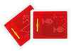 Tekenbord - magnetisch - plastic - per stuk