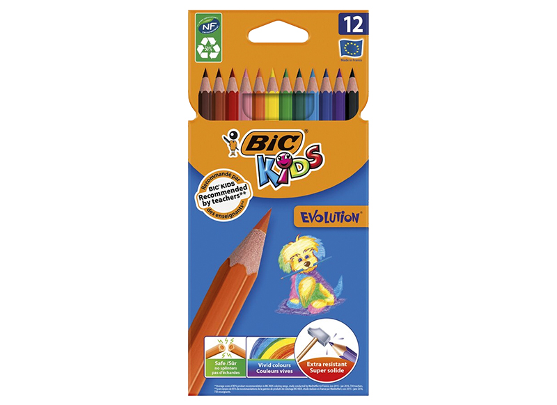 Crayons de couleur Jumbo Grip étui de 12