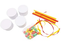 Knutselpakket - handdrum kit - maak je eigen drum - karton - set van 4