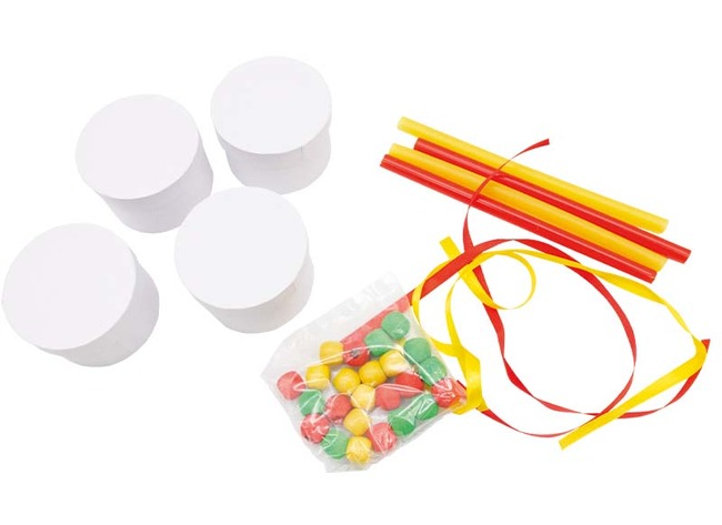 Knutselpakket - handdrum kit - maak je eigen drum - karton - set van 4
