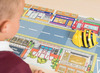 Robot - Bee-bot - geel - leren programmeren - startersset met speelmat, kaarten en hoesjes - per set