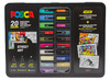 Stiften - verfstiften - Posca Street Art - set van 20 assorti