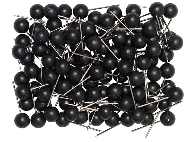 Spelden - kopspelden - Westcott - 5 x 16 mm - zwart - set van 100
