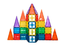 Bouwset - Coblo Classic Glitter - magnetisch - bouwblokken - constructie - set van 35 assorti