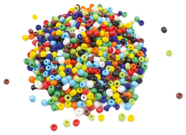 Rocaille - 4 mm - felle kleuren - pot van 1 kg