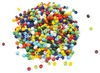 Kralen - rocaille mix - 0,4 cm - felle kleuren - pot van 1 kg