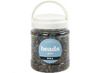 Kralen - rocaille mix - 0,4 cm - transparante kleuren - pot van 1 kg