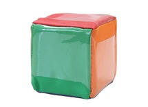 Dobbelstenen - pochetten - gekleurd - 10 x 10 cm - per stuk