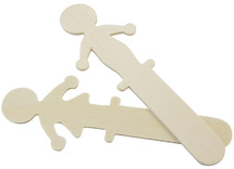 Stokken - hout - kinderen - set van 10 assorti