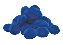Pompons - 20-30 mm - blauw - decoratie - et van 100