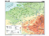 Landkaart - belgie - dubbelzijdig- per stuk