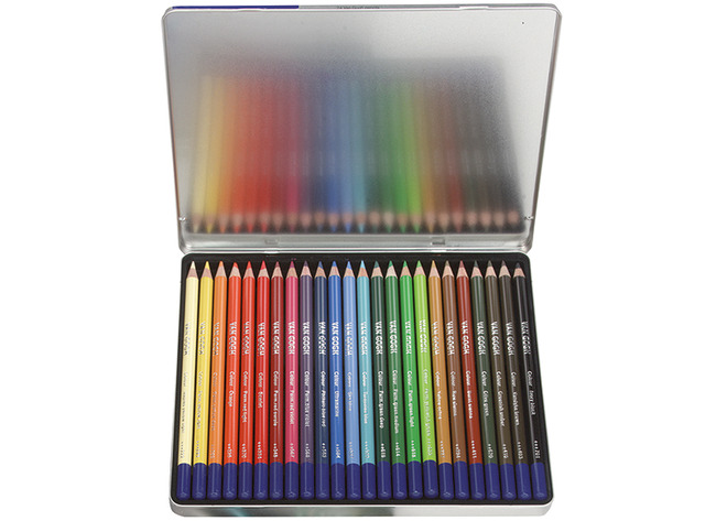 Potloden - kleurpotloden - Van Gogh Basisset - rond - etui - set van 24 assorti