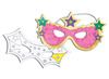 Maskers - karton - superhelden - half - blanco - set van 6 assorti