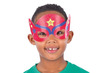 Maskers - karton - superhelden - half - blanco - set van 6 assorti