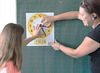 Klok - magneetbord met cijferplaatjes - magnetisch - per stuk