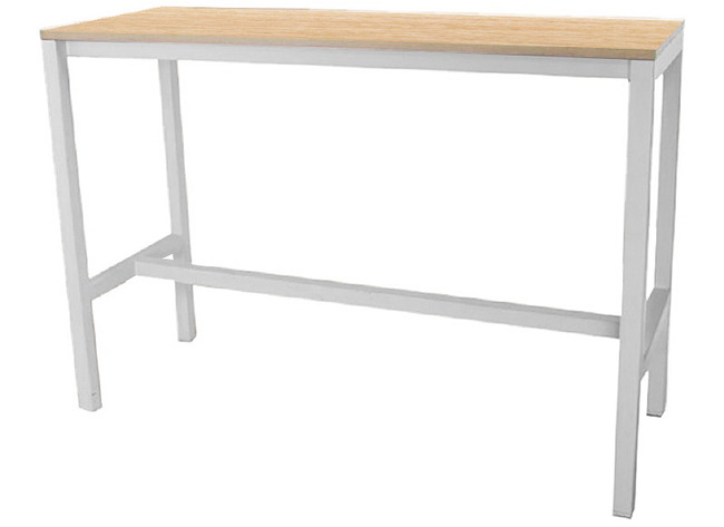 TABLE COMPTOIR, STRUCTURE MéTAL, 120 X 80 CM