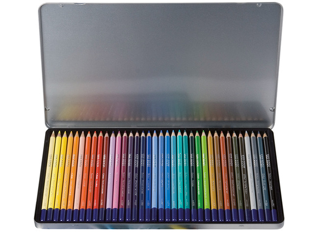 Potloden - kleurpotloden - Van Gogh Uitgebreide set - rond - etui - set van 36 assorti