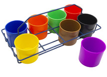 Opbergen - opbergpotjes - draagrek - per set