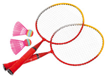 Badminton - rackets en balpluimpjes - per set