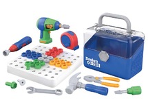 Bouwset - Educational Insights Design & Drill Toolbox - gereedschapskist - schroevenatelier - per spel