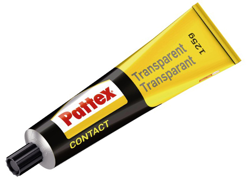 COLLE - PATTEX CONTACT TRANSPARENTE - TUBE 125G