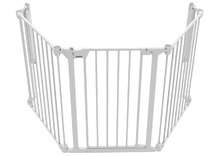 Veiligheidshekken - 3-panelen hek - wit, zwart - wit - per stuk