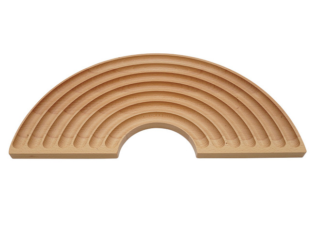 Open-ended - sorteerbord - regenboog - hout - per stuk
