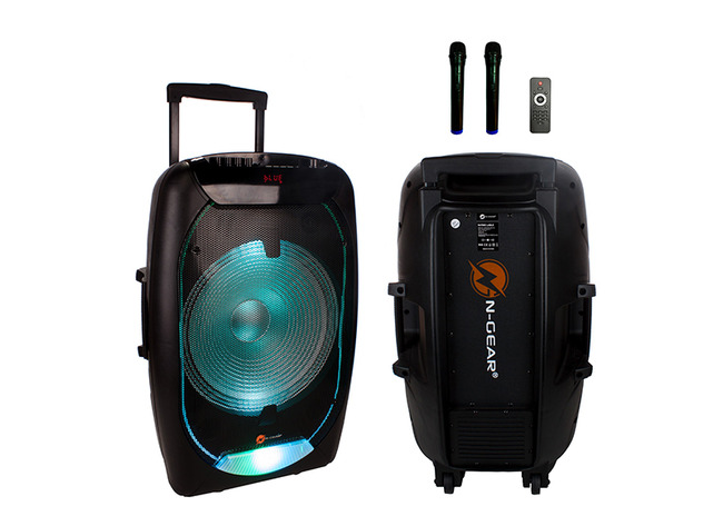 Muziekinstallatie - bluetooth speaker - N-Gear The Flash 1510 - 500W - trolley - draagbaar - per stuk