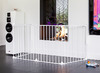 Veiligheidshekken - 5-panelen hek - wit, zwart - wit - per stuk