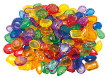Lichtbordmateriaal - juwelen - transparant - kunststof - set van 144