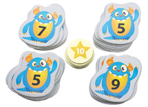 Spel - rekenspel - Akros Friends Of 10 - tellen tot 10 - monsters - per spel