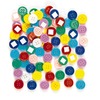 Knopen - verschillende kleuren - mix - zelfklevend - 1,5 cm diameter - decoratie - set van 200 assorti