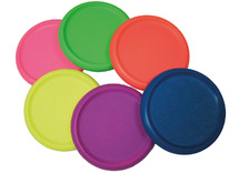Frisbee - foam - extra zacht en licht - set van 6 assorti