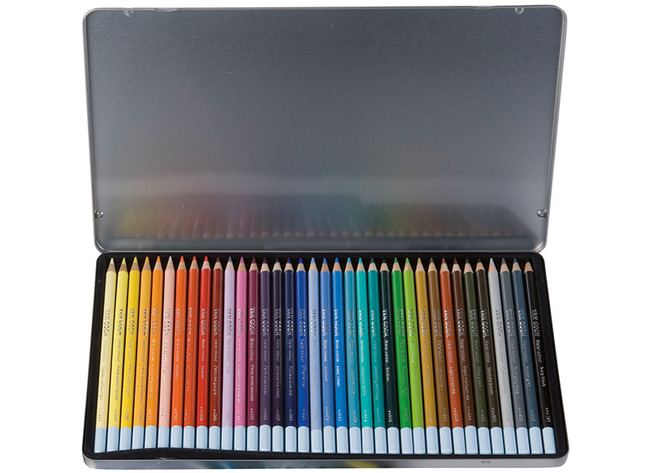 Potloden - aquarelpotloden - Van Gogh Uitgebreide set - rond - etui - set van 36 assorti