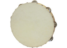 Muziek - ritme - tamboerijn - hout met natuurvel - per stuk