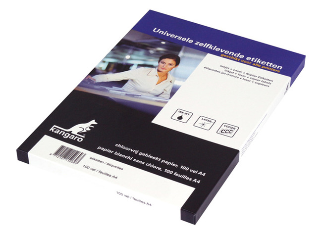 Etiketten - Kangaro - zelfklevend - 210 x 297 mm - set van 100x1