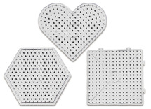 Onderplaat - vormen - voor maxi kralen - set van 6 assorti