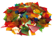 Geometrische vormen - Learning Resources Power Polygons - plastic - transparant - lichtbord - set van 450 assorti