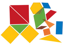 Geometrische vormen - plastic - transparant - lichtbord - set van 450 assorti