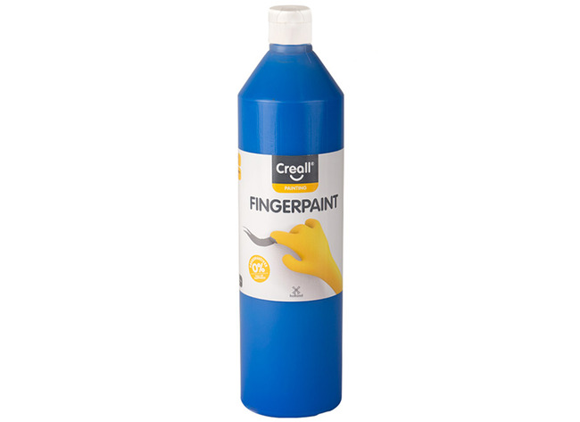 Verf - vingerverf - Creall Fingerpaint - 750 ml - blauw - per stuk