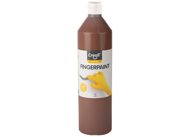 Verf - vingerverf - Creall Fingerpaint - 750 ml - bruin - per stuk