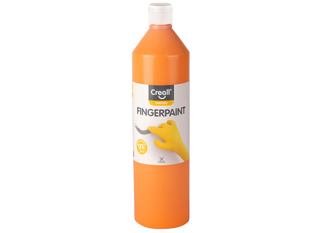 Verf - vingerverf - Creall Fingerpaint - 750 ml - oranje - per stuk