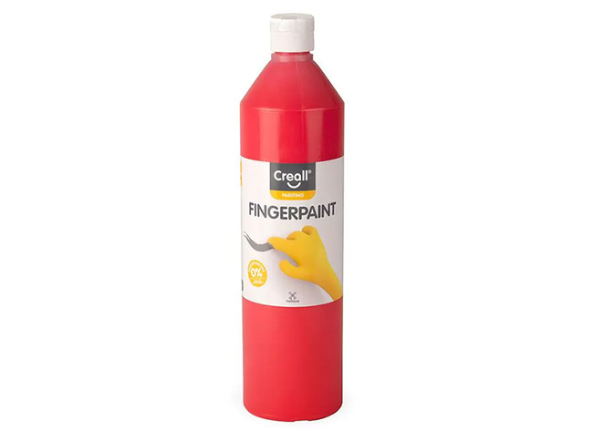 Verf - vingerverf - Creall Fingerpaint - 750 ml - rood - per stuk